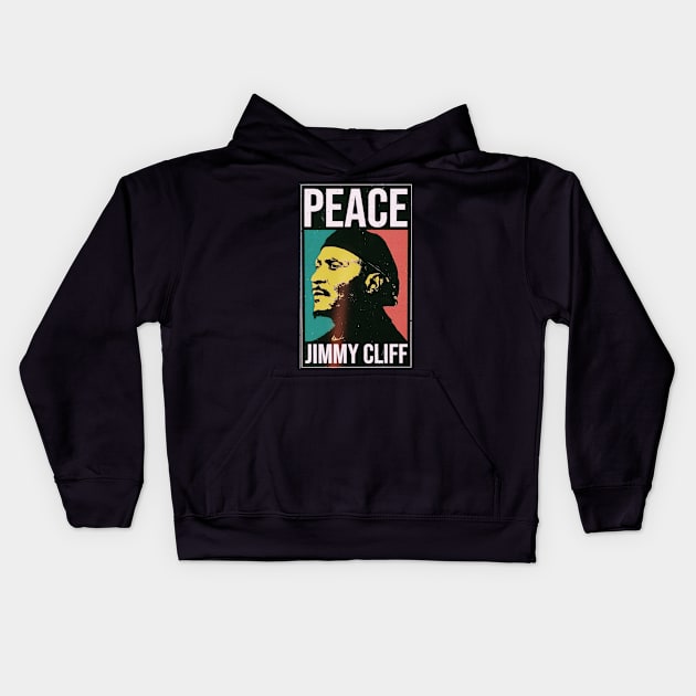 Peace Kids Hoodie by PL Oudin